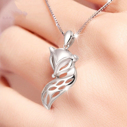 New style fox sterling silver necklace