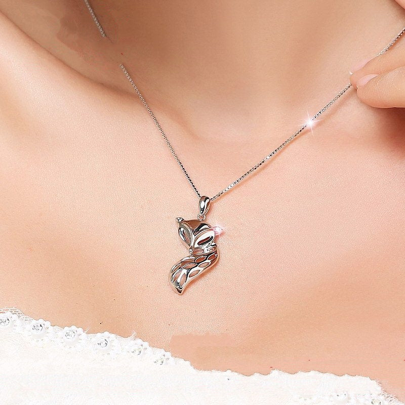 New style fox sterling silver necklace