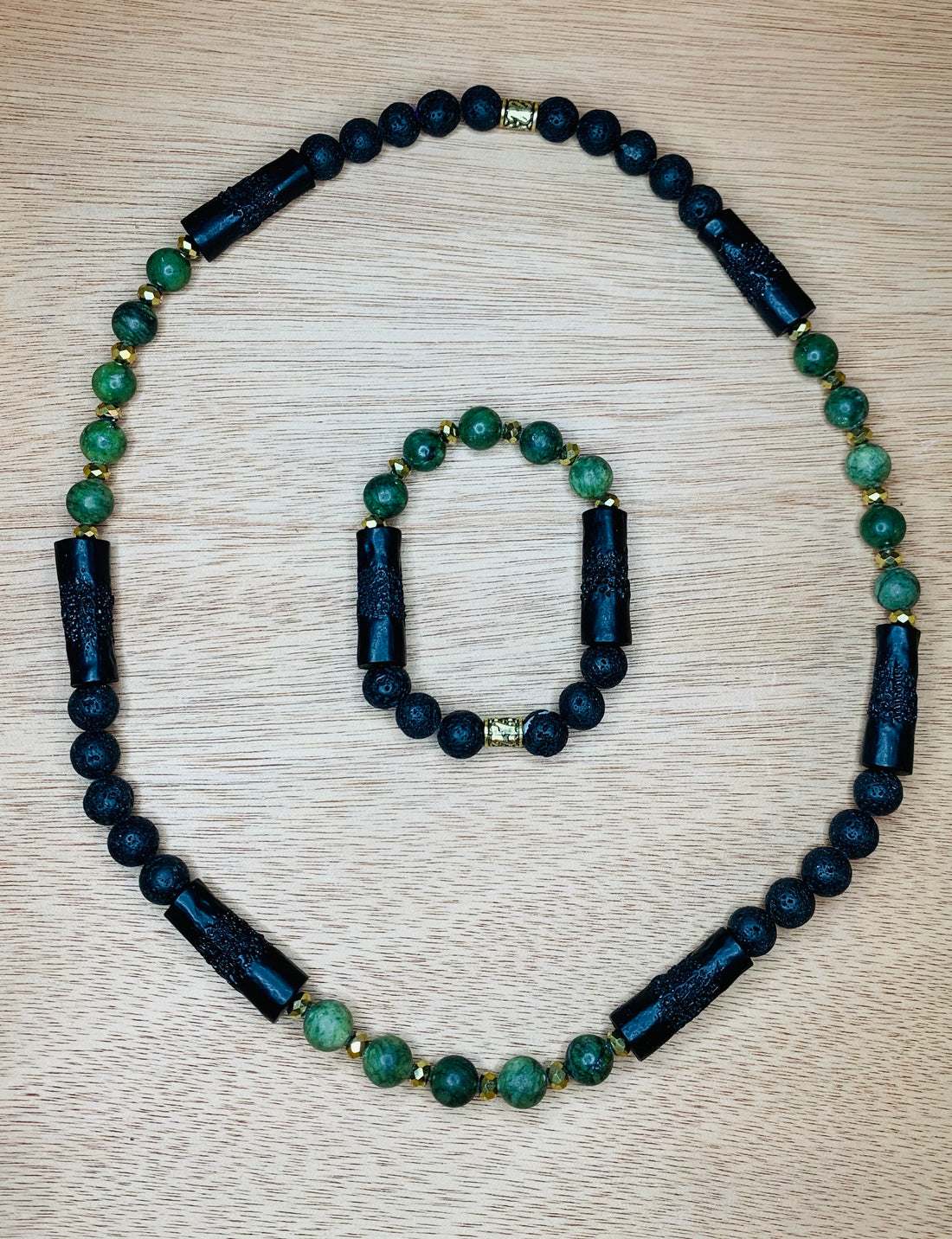 Tribal Jade Necklace Set