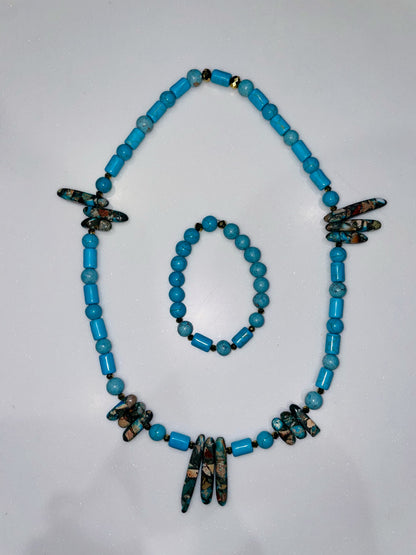 Turquois and Imperial Jasper Set