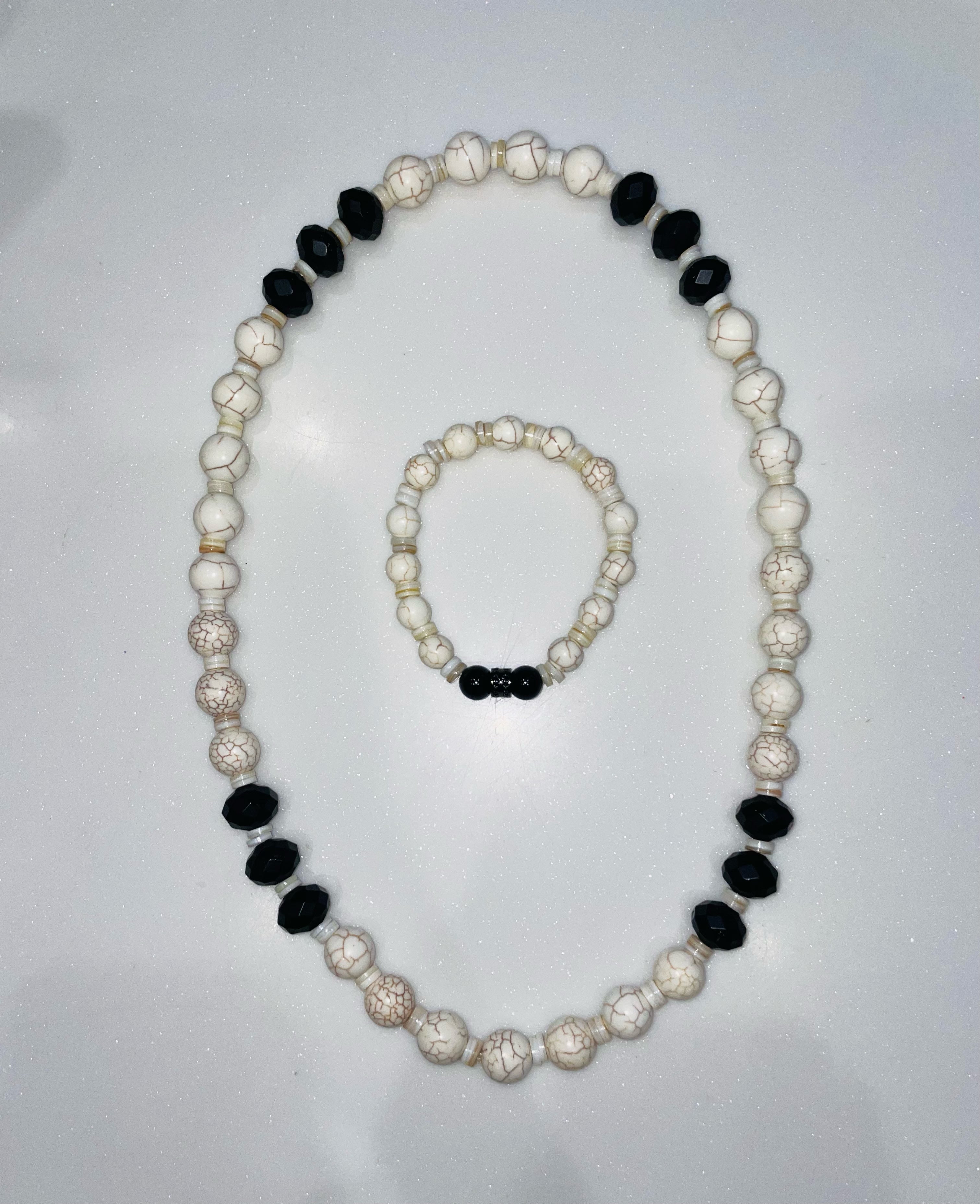 White Turquoise and Onyx