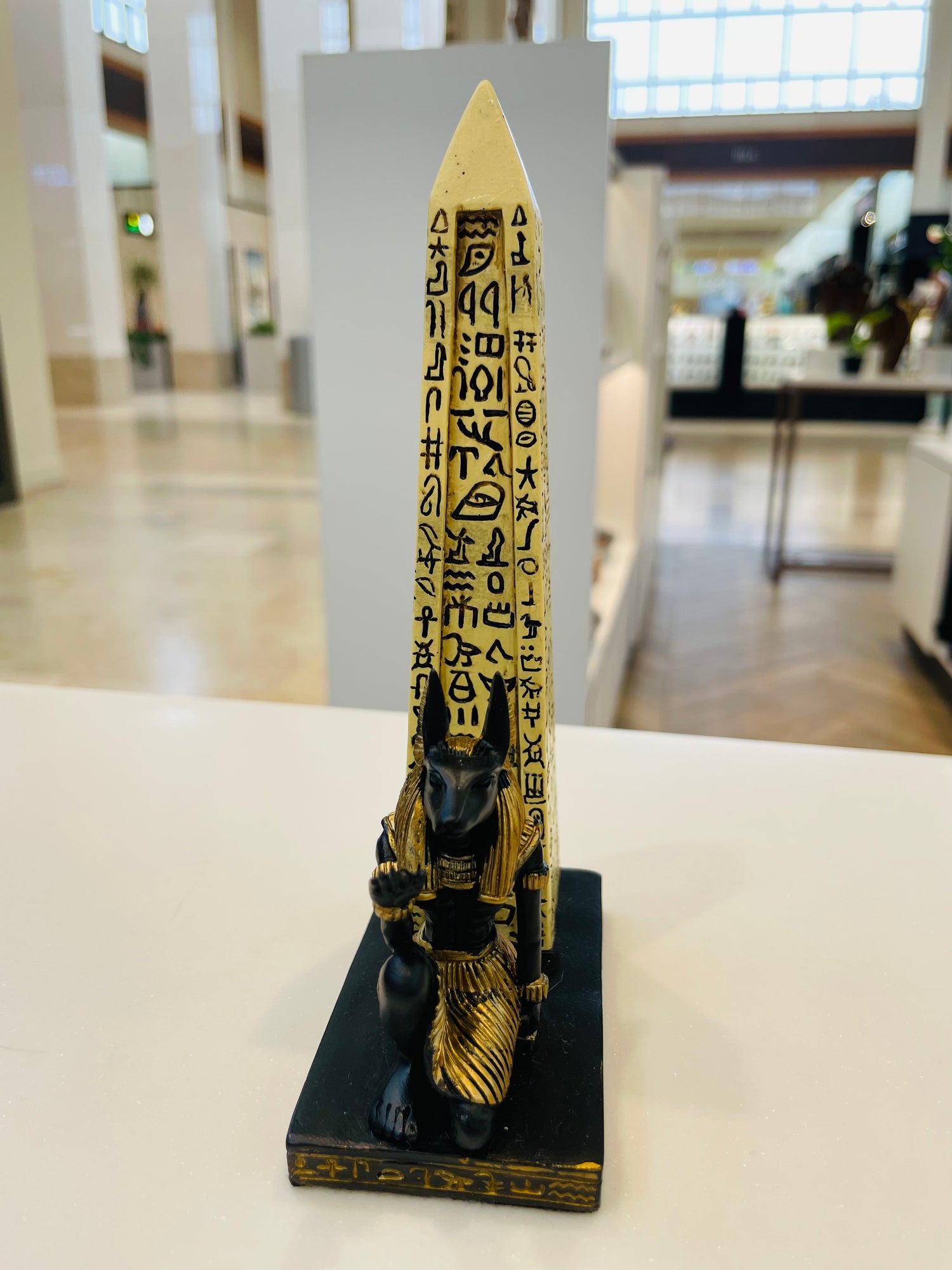 ANUBIS &amp; OBELISK INCENSE BURNER