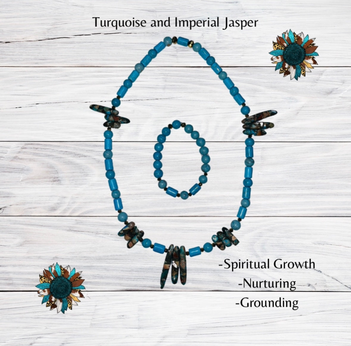 Turquois and Imperial Jasper Set