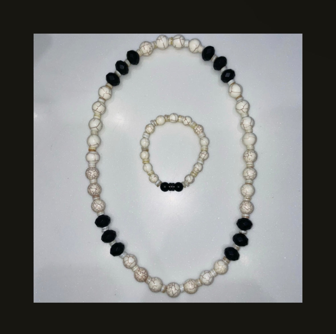 White Turquoise and Onyx