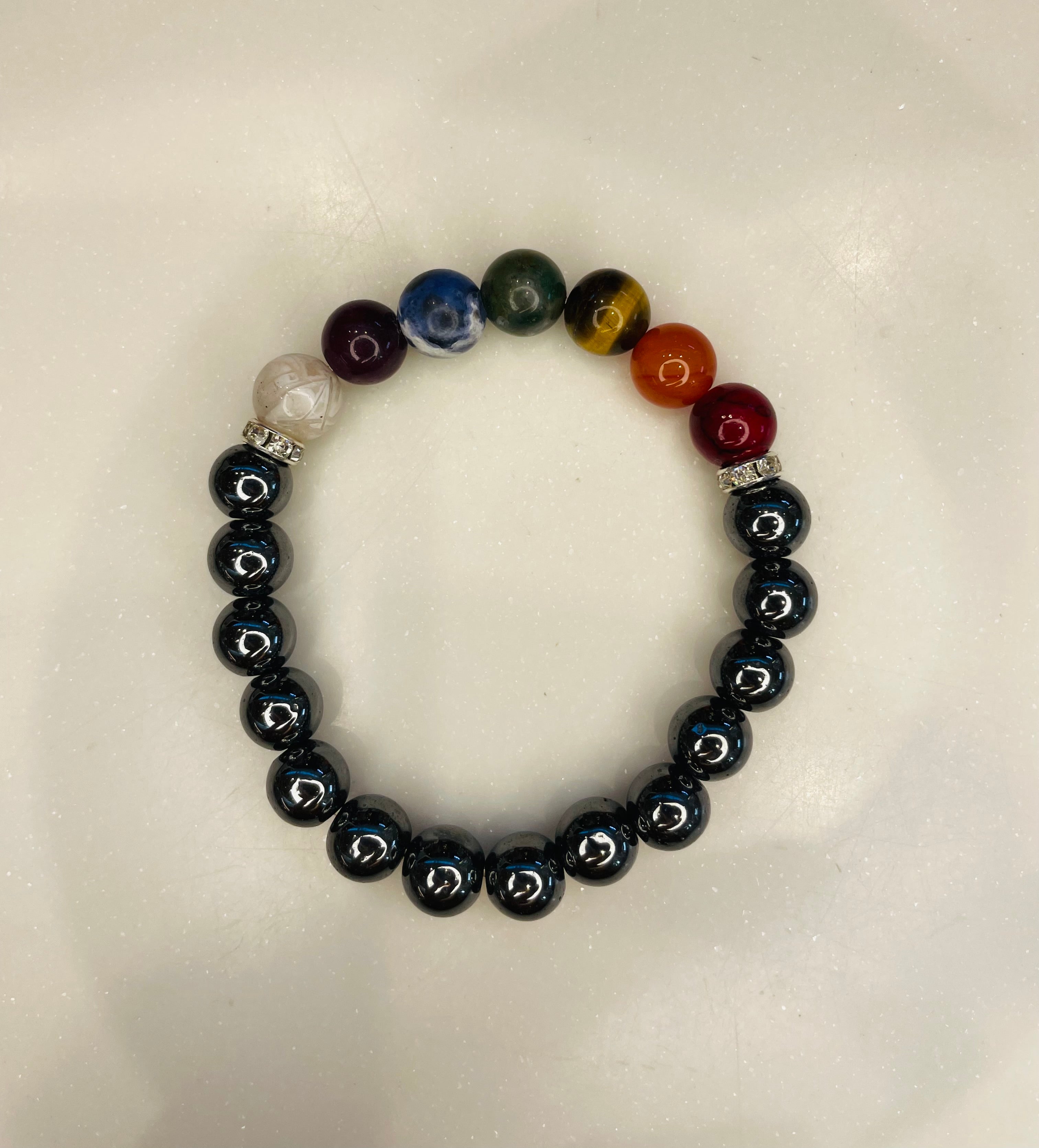 Outta This World Hematite 7 Chakra Bracelet