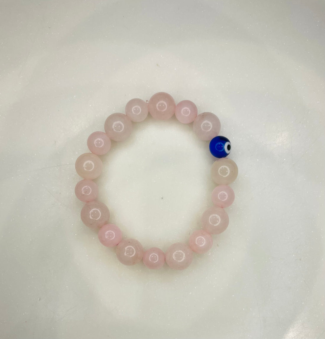 Elite Rose Quartz w Evil Eye