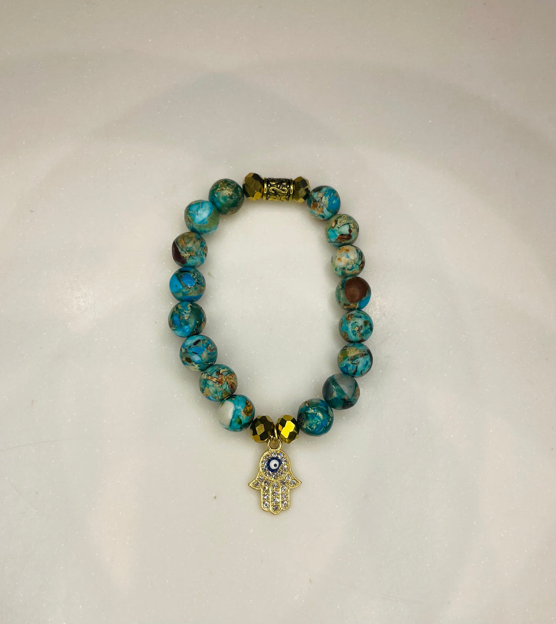 Imperial Jasper w Hamsa hand