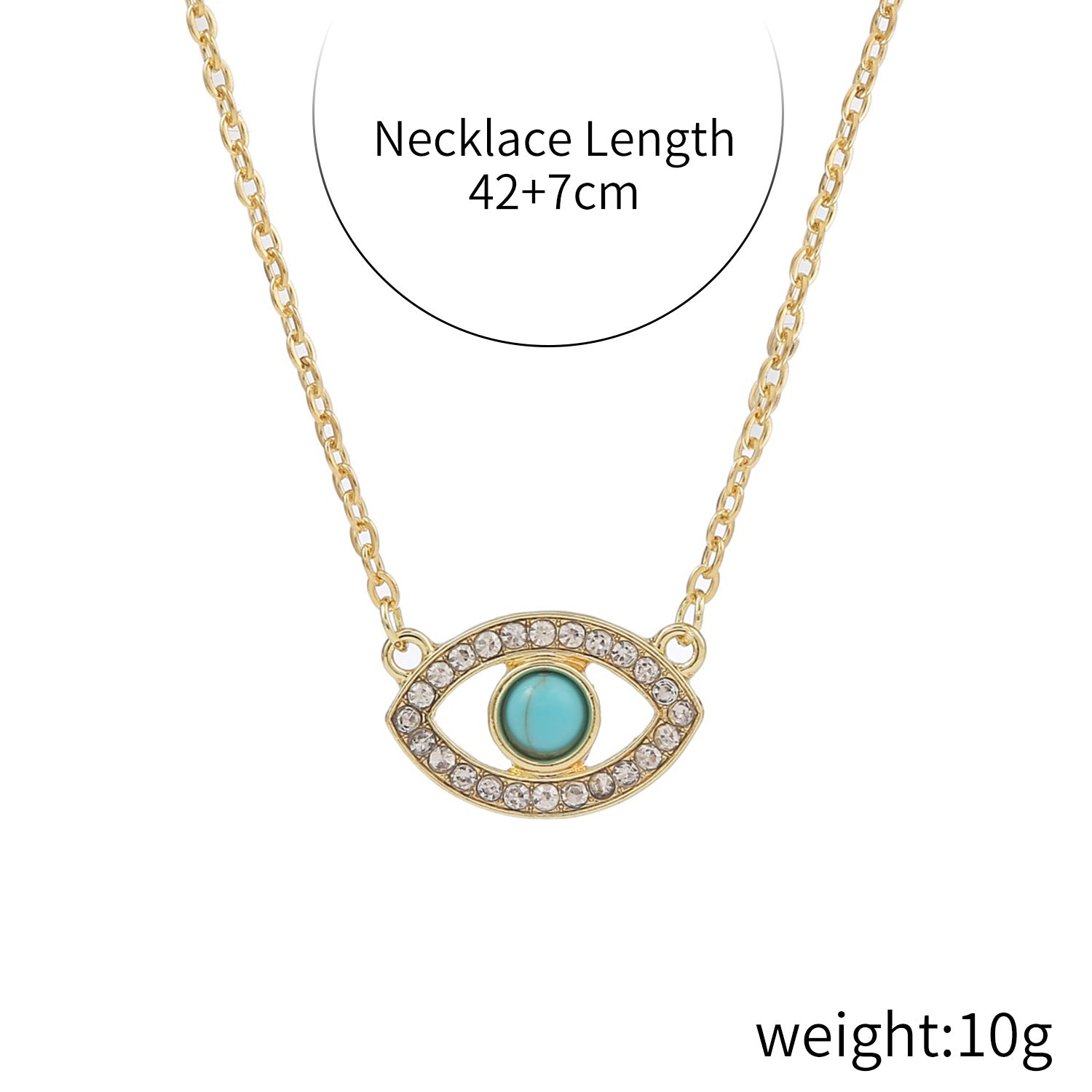 Diamond Third Eye Necklace Female