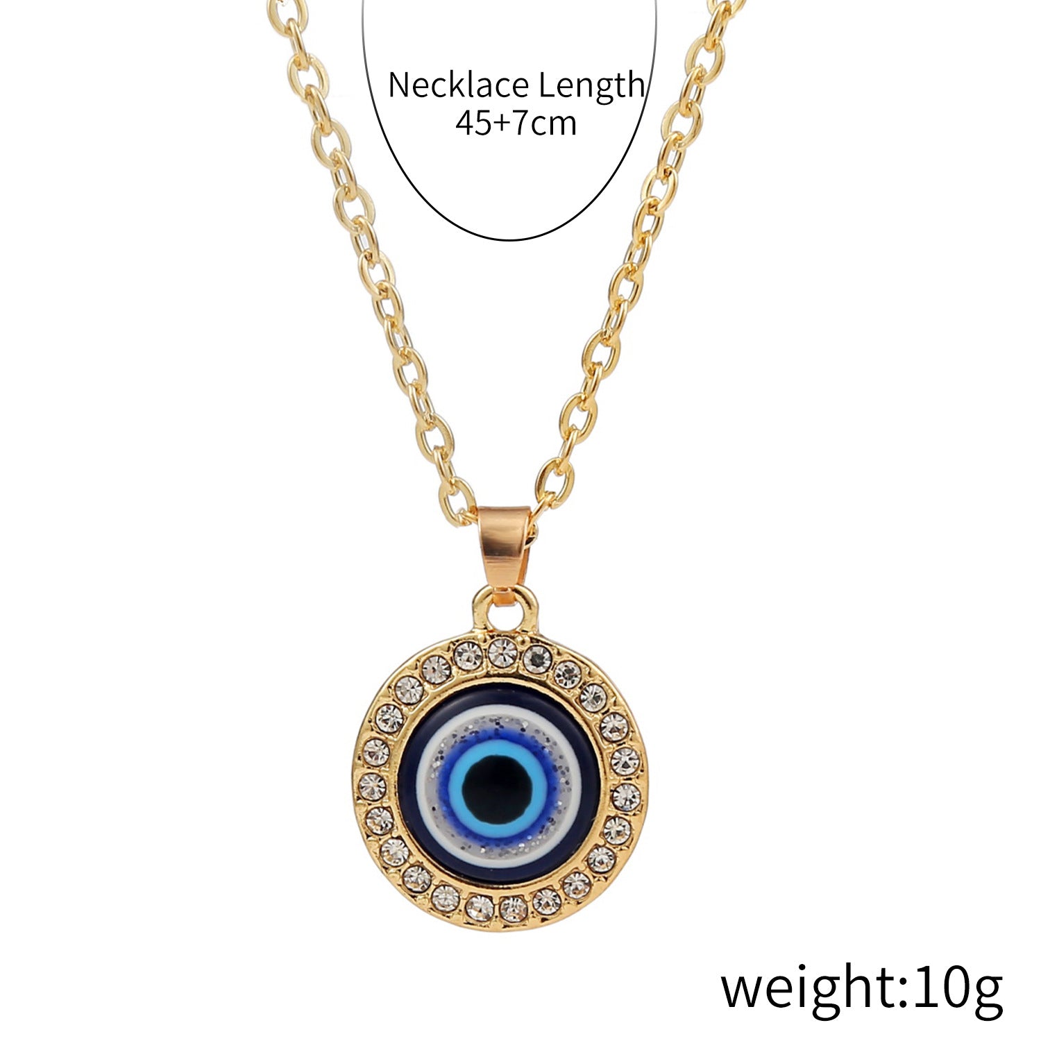 Diamond Third Eye Necklace Female