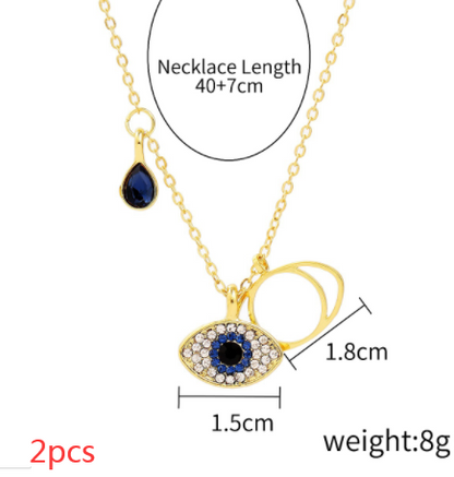 Diamond Third Eye Necklace Female