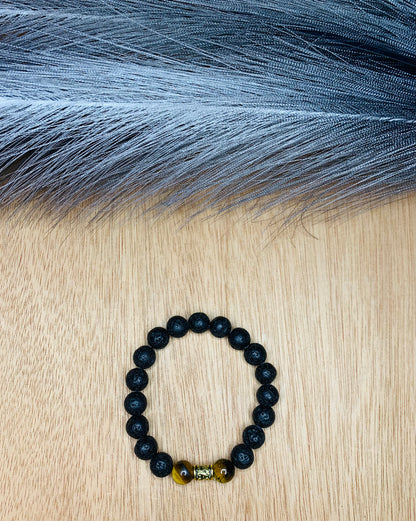 The Executive Lava Stone Bracelet 10mm