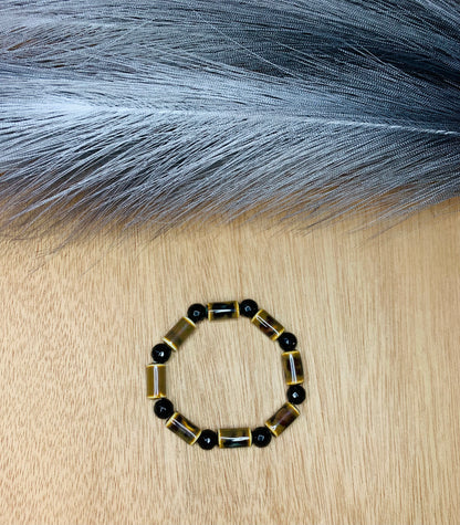 Onyx Tribal Bracelet