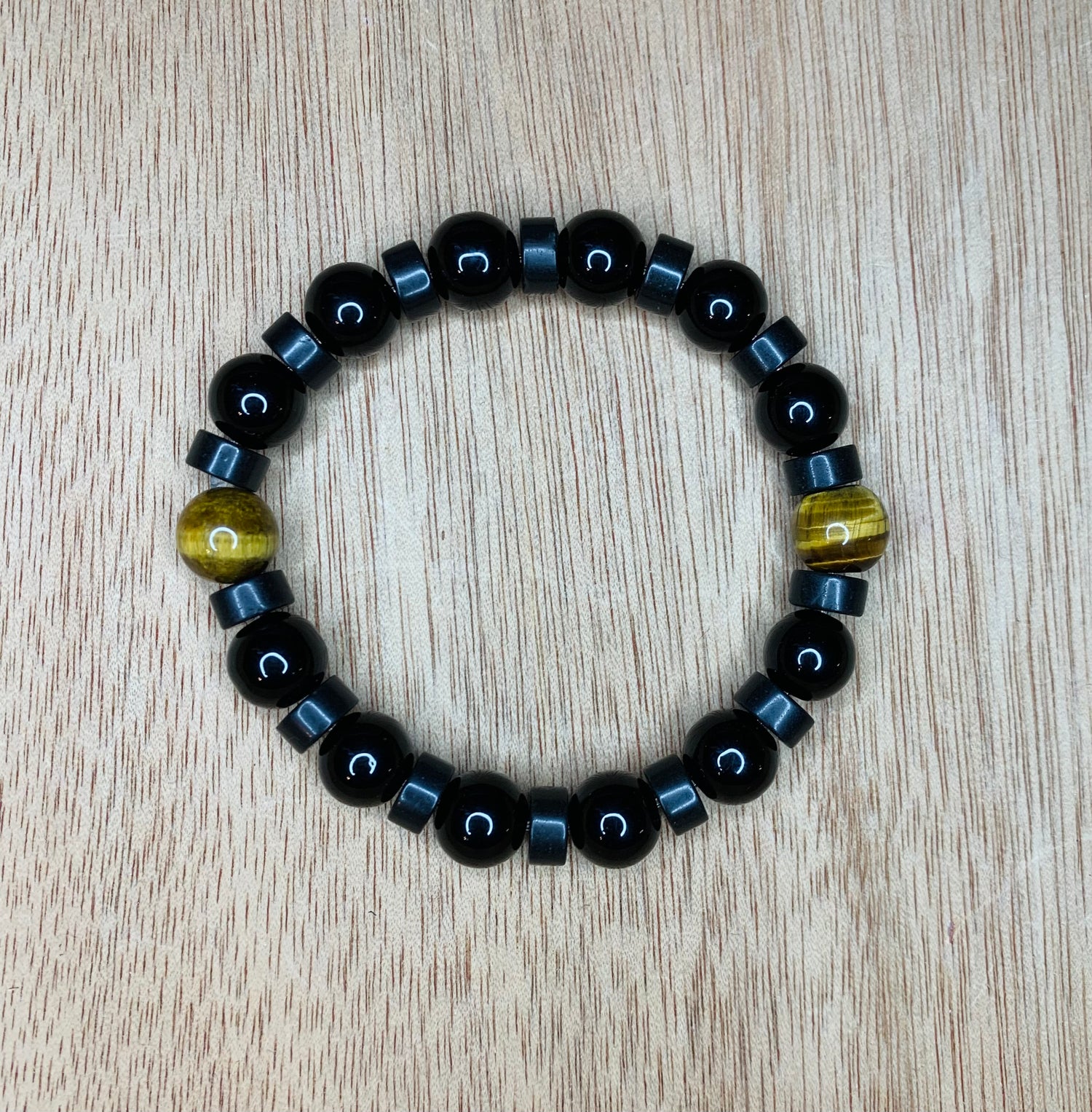 Onyx and Tigers Eye Bracelet | Hands of Divinity