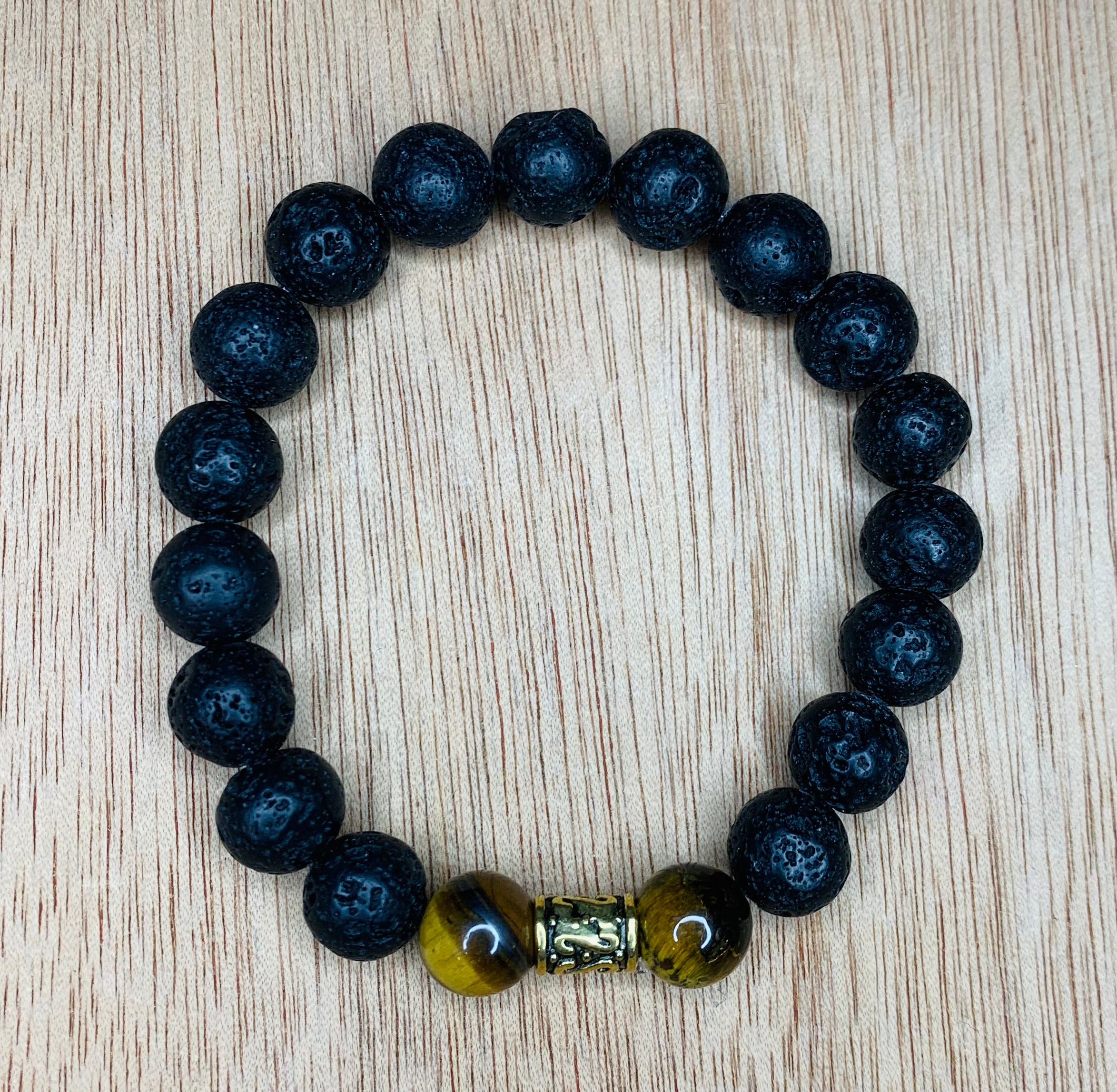 The Executive Lava Stone Bracelet 10mm