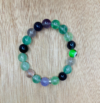 Flourite w/ evil eye